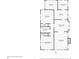 Detailed floor plan showcasing the layout of the home's bedrooms, kitchen, living room, and bathroom at 205 W Princeton St, Orlando, FL 32804
