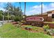 Sign for College Park neighborhood surrounded by mulch and green plants at 205 W Princeton St, Orlando, FL 32804