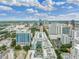 Expansive city view showcasing modern condos, lush greenery, and vibrant urban development under a beautiful cloudy sky at 260 S Osceola Ave # 1207, Orlando, FL 32801