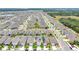 Expansive aerial view of a residential community with well-maintained homes and green spaces at 2834 Common Crane Ct, St Cloud, FL 34773