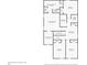 A detailed second floor plan showing bedroom and bathroom layouts, closet spaces, and total floor dimensions at 2834 Common Crane Ct, St Cloud, FL 34773