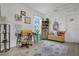 Bright office space with stylish rug, modern desk, and eclectic decor at 2834 Common Crane Ct, St Cloud, FL 34773