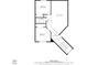 Upstairs floor plan of home featuring two bedrooms connected by a bathroom at 3987 Lancashire Ln # 3987, Longwood, FL 32779