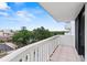 Enjoy city views from a cozy balcony, an extension of your living space at 400 E Colonial Dr # 402, Orlando, FL 32803