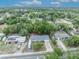 An aerial view displays a lovely single-story home with a new roof and charming curb appeal at 806 Bear Lake Rd, Apopka, FL 32703