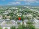 An aerial view displays a lovely single-story home with a new roof and charming curb appeal at 806 Bear Lake Rd, Apopka, FL 32703
