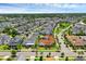 Beautiful aerial shot of a residential area featuring a variety of home styles and lush green landscaping, highlighting community appeal at 1071 Kershaw Dr, Winter Garden, FL 34787