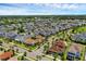 Expansive aerial view of a suburban neighborhood with well-manicured lawns and tree-lined streets, showcasing community charm at 1071 Kershaw Dr, Winter Garden, FL 34787