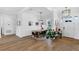 Elegant dining room with modern lighting and stylish decor at 1071 Kershaw Dr, Winter Garden, FL 34787