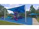 Playground with shade cover, climbing structures, slides, swings, benches, and picnic tables at 14883 Hartford Run Dr, Orlando, FL 32828