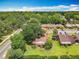 Community aerial view with tree coverage and neatly manicured lawns at 1591 Revere Ln, Daytona Beach, FL 32117