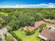 Community aerial view with tree coverage and neatly manicured lawns at 1591 Revere Ln, Daytona Beach, FL 32117