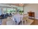 Dining room with dining table and chairs and a view of the backyard at 1791 Spruce Ave, Winter Park, FL 32789