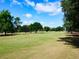 Scenic view of the golf course showcasing expansive green fairways and mature trees, ideal for leisurely play at 1791 Spruce Ave, Winter Park, FL 32789