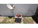 Home AC and a satellite dish, with grass and some weeds around at 2041 Swanson Dr, Deltona, FL 32738