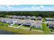 Beautiful aerial view of homes featuring well-maintained lawns in a suburban neighborhood at 2943 Slough Creek Dr, Kissimmee, FL 34744