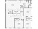 Detailed second floor plan showing bedrooms, bathrooms, laundry room and closets at 2943 Slough Creek Dr, Kissimmee, FL 34744