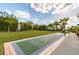 Outdoor shuffleboard court surrounded by lush greenery, offering a relaxing recreational activity at 3036 Parrot Head Pl, Kissimmee, FL 34747
