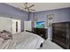 Comfortable main bedroom with closet space and modern furnishings at 3499 Woodley Park Pl, Oviedo, FL 32765