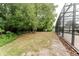 Large backyard with tall trees and view of the screened in pool area at 356 Remington Dr, Oviedo, FL 32765