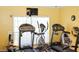 Well-equipped exercise room featuring modern treadmills, elliptical trainer and rowing machine for a complete workout experience at 446 Summer Place Loop, Clermont, FL 34714