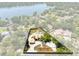Aerial view of the property showcasing its location, pool, and landscaping at 4674 Hall Rd, Orlando, FL 32817