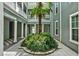 Exterior courtyard view featuring a palm tree, patio, and neutral paint at 501 Water St # 501, Celebration, FL 34747