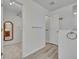 Bright bathroom with walk-in closet, linen closet and views of the vanity and shower at 5273 Sunset Canyon Dr, Kissimmee, FL 34758