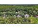 Aerial view of a home nestled among lush trees, with access to a scenic pond and serene surroundings at 612 Heron Bay Dr, Orlando, FL 32825