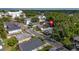 Aerial view of a residential neighborhood, showcasing the property location within the community at 674 Douglas Ave, Winter Park, FL 32789