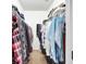 Functional walk-in closet with organized shelving and hanging space at 707 N Marotta Loop, Ocoee, FL 34761