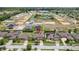 Aerial view of the property in a neighborhood that is close to a large pond and new construction at 724 Duff Dr, Winter Garden, FL 34787