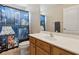 Bathroom with a white countertop vanity, toilet, and Star Wars themed shower curtain at 724 Duff Dr, Winter Garden, FL 34787