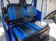 Bintelli 6 passenger golf cart featuring blue and black forward and rear facing seating at 2167 Kerwood Loop, The Villages, FL 32162