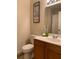Bathroom with decorative sign and updated fixtures at 2208 San Vittorino Cir # 104, Kissimmee, FL 34741
