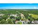 Scenic aerial view showcases the property amidst lush greenery and a distant cityscape at 228 Ring Rd, Orlando, FL 32811