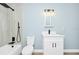 Modern bathroom featuring a shower-tub combo, sleek vanity, and contemporary fixtures, creating a spa-like atmosphere at 228 Ring Rd, Orlando, FL 32811