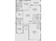 Detailed floor plan showcasing layout with a Primary bedroom, den, living room, kitchen and oversized garage at 2309 Edmonton Ct, Clermont, FL 34711