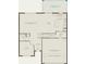 Layout of the first floor showcasing the kitchen, gathering room, flex space, and two-car garage at 3091 Norcott Dr, Davenport, FL 33837