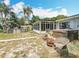Spacious backyard with hot tub, above ground pool, sunroom, and mature trees at 3788 N Econlockhatchee Trl, Orlando, FL 32817