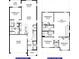 Detailed floor plan showcasing the layout of the first and second floors of the home at 4433 Sagefield Dr, St Cloud, FL 34773