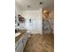 Bathroom featuring granite counters and a marble-look shower at 5107 Ne 122Nd Blvd, Oxford, FL 34484