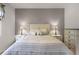 Calm bedroom featuring a queen-sized bed, soft lighting, and neutral colors for a relaxing ambiance at 532 Casanova Ct, Kissimmee, FL 34759
