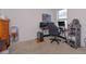 Bedroom with large window and carpeted floor at 5367 Douglas Fir Dr, St Cloud, FL 34771