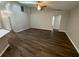 Bright living room featuring high ceilings and wood flooring at 7507 Sandstone Dr, Orlando, FL 32836