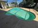 Inviting in-ground pool surrounded by a screened enclosure, perfect for relaxation and outdoor enjoyment at 7507 Sandstone Dr, Orlando, FL 32836