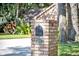 Close-up of the brick mailbox at 828 with address plaque at 828 Timber Court Ct, Apopka, FL 32712