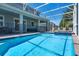Beautiful pool and patio area with seating perfect for enjoying the outdoors with Gathering and friends at 8807 Interlocking Ct, Davenport, FL 33896