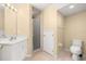 Bathroom with tiled floor and shower at 9141 Camden Gardens St, Orlando, FL 32827