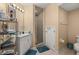 Functional bathroom with a shower, vanity and lots of storage space at 9141 Camden Gardens St, Orlando, FL 32827